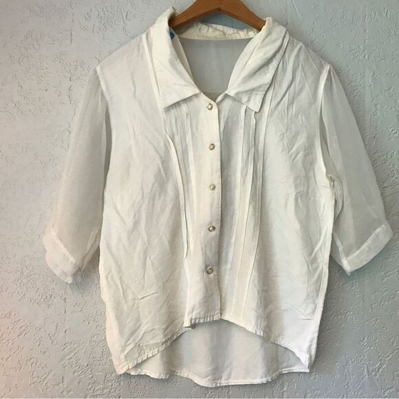 Vintage Electric Blue Razorback Top - Picture 2 of 7